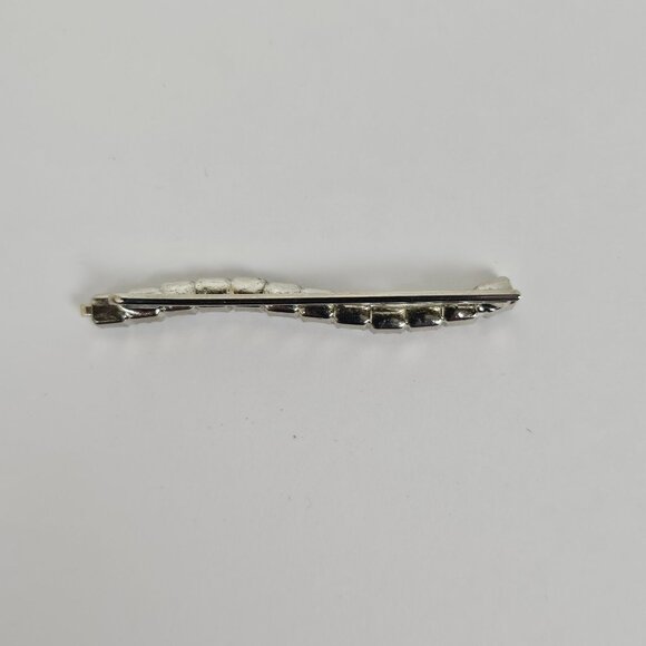 Vintage Crystal Rhinestone Aurora Borealis AB Hair Clip Bobby Pin Retro Wavy - Picture 6 of 10